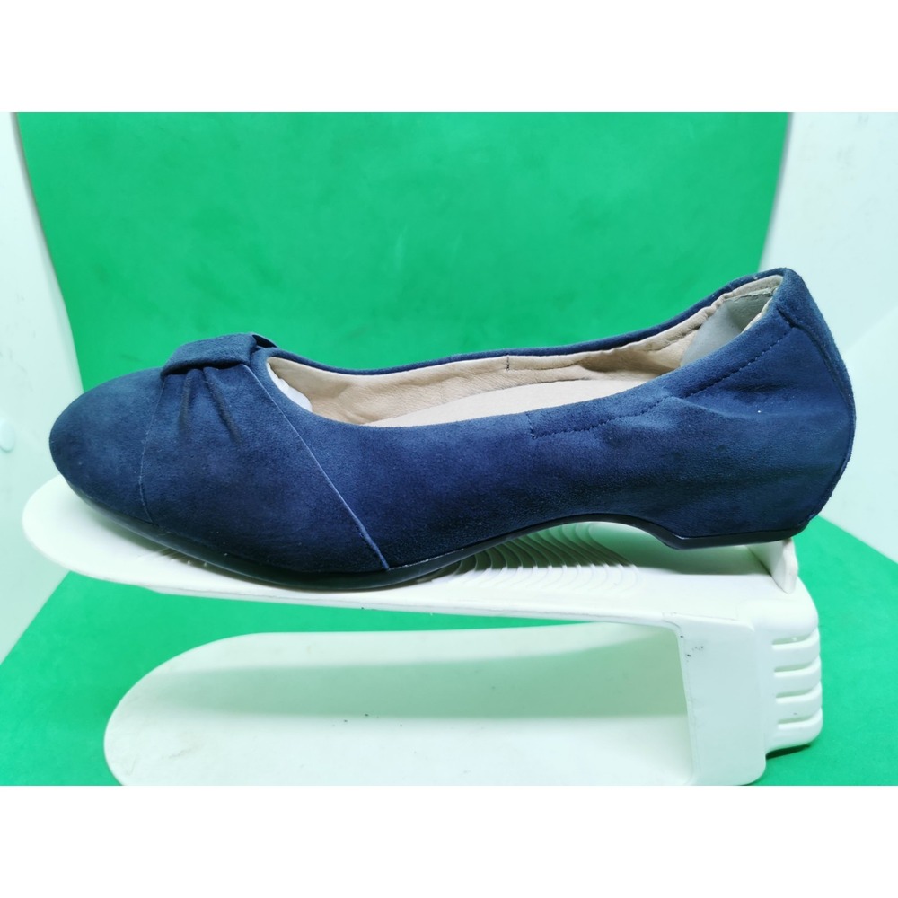 Dansko Lina Ballet Flats Loafers Shoes Womens Size 6.5 US 37 EU Navy Blue Suede - Picture 4 of 16
